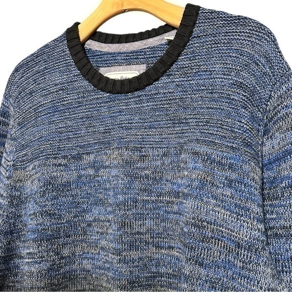 Tommy Bahama Jeans Men’s Size XL Blue Black Marled Cotton Knit Ombré Sweater - Picture 1 of 8